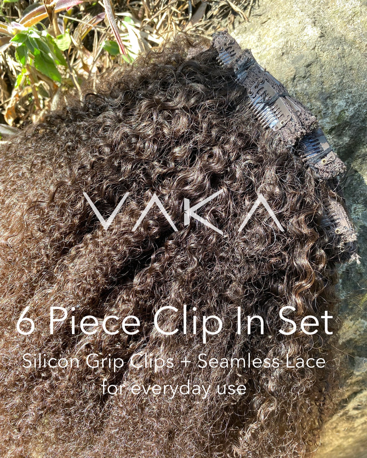 4C Curly Clip In Hair Extensions