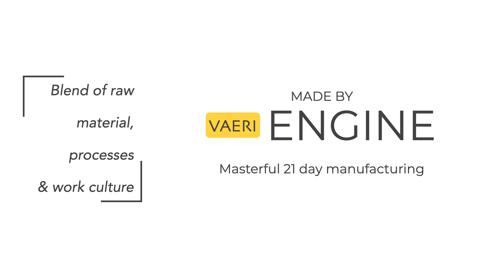 ‎VAERI ENGINE BLEND HAIR EXTENSIONS MANUFACTURING